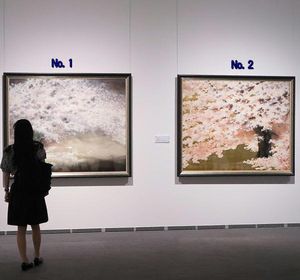 岸田夏子No.1《桜花》No.2《桜華》SOMPO美術館